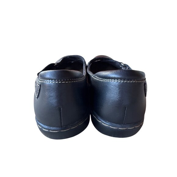 Clarks Bendables Brown Leather Comfort Mary Jane Flats Women's Size 9W Walking - Picture 10 of 10